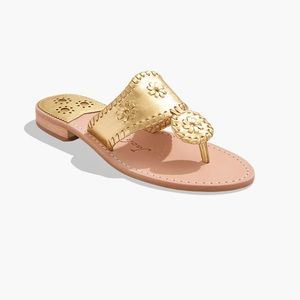 Jack Rogers Gold Jacks Flat Sandal size 10